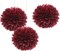 12" Burgundy Tissue Pom Poms DIY Hanging Decors Paper Flower Balls for Bridal Shower Birthday Party Wedding Backdrop Dessert Table Decoration Supplies, Pack of 12
